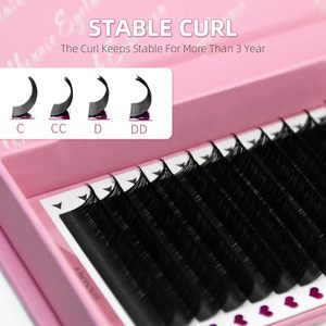 Extensions de cils individuelles Super Black Soft Cruelty-Free, échantillon gratuit, volume 0.05 D - Product Image 1