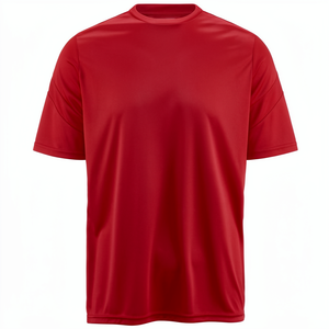 Camiseta de Manga Corta para Hombre, Personalizable al por Mayor, Estilo Vintage, Color Rojo Sólido, de Secado Rápido, Talla XL - Product Image 1