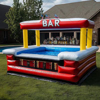 Bar flottant gonflable en PVC pour fêtes - Tente personnalisable avec impression de logo gratuite - Bar de piscine