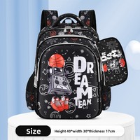 Nouveau Sac à Dos Scolaire Deux Pièces Mignon Style Russe Unisexe Grande Capacité Léger Protection de la Colonne Vertébrale en Nylon Respirant 2026