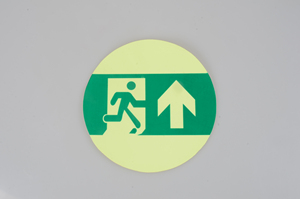 Autocollant mural photoluminescent en PVC pour signalisation de sécurité dans l'obscurité, sortie d'urgence incendie, avec stockage de lumière - Product Image 5