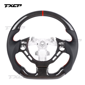 ปรับแต่งคาร์บอนไฟเบอร์ปลอม Alcantara <span class=keywords><strong>พวงมาลัย</strong></span>สําหรับ Nissan R35 GTR 370Z Z34 350Z ตระเวน Armada y62 <span class=keywords><strong>พวงมาลัย</strong></span> - Product Image 1