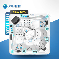 JOYEE Jacuzzi de jardin de haute qualité en acrylique importé, avec système Balboa, pour hydrothérapie, bain à remous extérieur et fonction de bain à remous