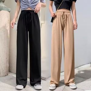 Nouveau Pantalon Sarouel d'Été pour Femme Coupe Classique Taille Haute Anti-Plis à Motif Floral 100% Coton Longueur Cheville Décontracté - Product Image 3