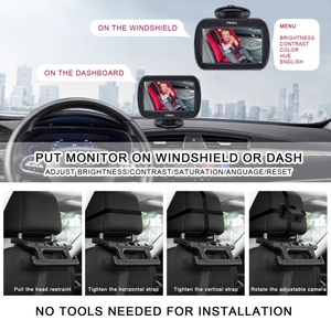 <span class=keywords><strong>2025</strong></span> New 4.3 inch bé xe máy ảnh Wide View Night Vision <span class=keywords><strong>camera</strong></span> trong ghế xe để quan sát em bé hoặc trẻ em - Product Image 5