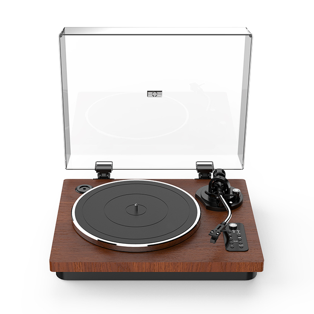 Blue Tooth Variable Speed Control Auto Return Built-in Phono Preamp Magnetic Cartridge Anti-Skate Turntable Vinyl Record Player