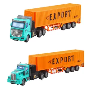 PANDAS 1:48 Diecast 4Channel uzaktan kumandalı kamyon dökümü konteyner yağ tankı kamyonu elektrik hafif araç RC araba çocuk için oyuncak