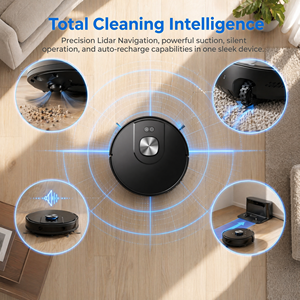 Smart LDS Lidar <b>Robot</b> <b>Vacuum</b> Cleaner with Remote Control, Quiet & Ultra-Thin for Home Hard Floors - Product Image 3