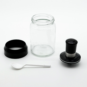 Vasetti di spezie in vetro cucchiaio spazzola per olio miele mestolo per la conservazione degli alimenti stampato condimenti bottiglia per condimenti sale condimento - Product Image 2