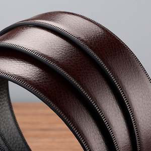 2025 New Arrival Men's Genuine Leather <b>Reversible</b> <b>Belt</b> Casual Style with Alloy Pin for Buckle Cow Hide Material - Product Image 4