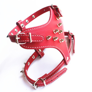 Grosir PU kulit <span class=keywords><strong>Harness</strong></span> anjing anti-gigitan Rivet Punk gaya <span class=keywords><strong>Harness</strong></span> untuk anak anjing kecil - Product Image 6