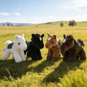 ¡Gran oferta! Nuevo juguete de peluche de caballo bordado OEM/ODM para cumpleaños, eléctrico, que camina y habla, para aliviar el estrés. - Product Image 1