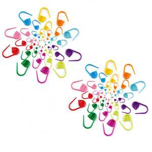 กระดุมเม็ดเล็กทำเครื่องหมายพลาสติกสำหรับถักเสื้อกันหนาว8สี - Product Image 5