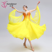 B-24168 Yundance strass robe de danse de salon standard international ombre en mousseline de soie robes de danse de performance de salle de bal