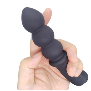 Sonde anale en silicone à poignée incurvée BANSEY, légère (89g), stimulateur de prostate, jouet sexuel unisexe pour adultes, livraison directe d'usine - Product Image 6