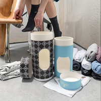 Boîte Cadeau Cylindrique en Carton Recyclable, Biodégradable et Écologique avec Fenêtre, pour Rangement de Vêtements et Chaussettes, Emballage Personnalisable