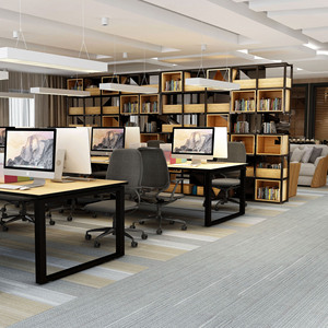 Alfombra Modular de Nailon con Diseño Abstracto Moderno para Oficina y Uso Comercial - Product Image 1