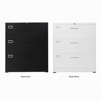 Armoire de classement moderne en acier plein, 4 tiroirs verrouillables, avec rangement métallique ignifuge pour bureau et école