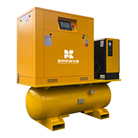 Machine à compresseur d'air à vis électrique 22KW 30HP 10 bar Conversion de fréquence avec sécheur et réservoir
