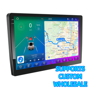 วิทยุติดรถยนต์ระบบ Android 13 ขนาด 9 10 นิ้ว รองรับ 2K สำหรับเครื่องเล่น DVD พร้อม Car Play, Bluetooth, FM, หน้าจอสัมผัส ติดตั้งบนแผงหน้าปัด - Product Image 1