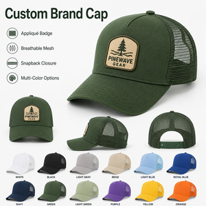 Gorra Trucker de Malla Personalizada para Hombre, Gorras con Parche Bordado, Gorras Trucker de Béisbol con Impresión, Etiqueta Tejida con Logotipo, Gorra Personalizada para Regalos Empresariales - Product Image 1