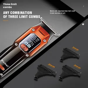 Máquina Cortapelos Eléctrica Recargable KM-658 para Hombre, Afeitadora para Uso Doméstico y Hotelero, Venta al Por Mayor - Product Image 2