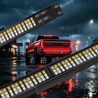 Nueva Barra de Luces Estroboscópicas de Emergencia Plegable de 60 Pulgadas y Triple Fila para Camionetas/SUVs, Impermeable IP67, 50W, 12V, Fácil Montaje
