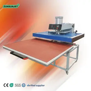 Large format pneumatic single station heat press transfer machine for t-shirt Garment