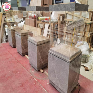 Socle en <span class=keywords><strong>marbre</strong></span> personnalisé avec éclairage LED - Socle en <span class=keywords><strong>marbre</strong></span> - Vitrine en pierre polie pour musée et exposition commerciale - Product Image 4