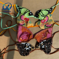 Fabricant OEM de maillots de bain, ensemble de bikini pour femmes avec perles en cristal, maillots de bain de haute qualité avec logo personnalisé
