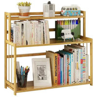 Étagères à livres en bambou pour le rangement de la salle d'étude Étagère à livres de bureau à usage multiple