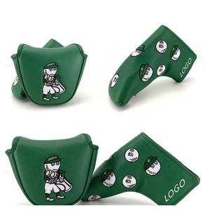 Housses de tête de golf en cuir PU personnalisées imperméables à l'eau couvre-club en bois de conducteur souple couvre-chef de putter de maillet - Product Image 3
