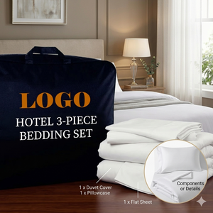 Suministros para Hoteles, Ropa de Cama para Habitaciones, Venta al <span class=keywords><strong>por</strong></span> <span class=keywords><strong>Mayor</strong></span>, Ropa de Cama de Hotel 100% Algodón Satinado a Rayas, Sábanas - Product Image 2