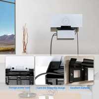 Soporte de Pared para Router Starlink Gen3, Soporte de Almacenamiento de Cables de Plástico Resistente para Uso en Interiores y Autocaravanas