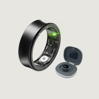 Bague connectée OEM avancée pour la santé, avec prédiction du cycle menstruel, suivi de la fréquence cardiaque (VFC), contrôle gestuel de la caméra et éclairage Wi-Fi