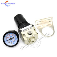 Régulateur de pression d'air AR2000 avec manomètre, filtre FRL pneumatique, composant réglable pour traitement de l'air, vanne de réduction