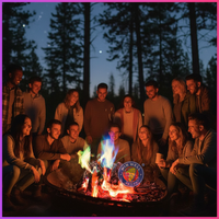 Flammes Colorées pour Feux de Camp et Brasiers Magiques Mystiques 15g 25g 30g pour Toutes les Célébrations Festives