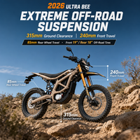 Moto électrique tout-terrain Surron Ultra Bee 24,5 kW 74 V 60 Ah 2026 prête à être expédiée, livraison DDP