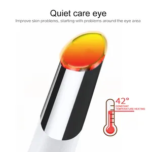 Masseur thermique électrique pour les yeux, avec logo OEM, accessoire de massage à vibration sonique, anti-cernes