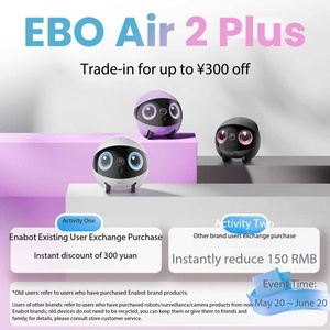 Enabot Ebo Air 2 Plus Robot Compagnon Intelligent pour Animaux de Compagnie avec Caméra 3K, Appel Vidéo, Fonction de <span class=keywords><strong>Patrouille</strong></span> IA et Affichage pour la Lecture de Vidéos - Product Image 5