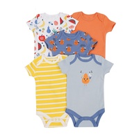 Classe a coton bébé à manches courtes body mignon à manches courtes body 5 pièces nouveau-né envelopper autour des vêtements