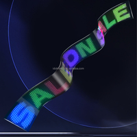 Écran LED RGB flexible et enroulable 1696plus, programmable, pour créer des motifs de texte et des animations, étanche, pour fenêtre de voiture, magasin, mur, panneau matriciel