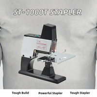 Agrafeuse électrique robuste Kuayin ST-1000T, capacité de 100-200 agrafes, construction métallique solide, profondeur de pliage 5 kg