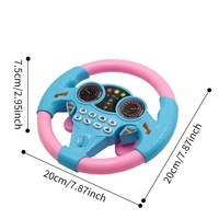 Jouet simulateur de conduite à ventouse, volant électrique pour enfants, jouet éducatif avec musique et sens de la direction