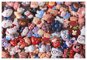 ขายส่งจี้เรซิ่นรูปดอกไม้น่ารัก สไตล์การ์ตูน สำหรับงานประดิษฐ์ DIY ตกแต่งเครื่องประดับ ติดเล็บ ผม กระเป๋า แก้ว - Product Image 4