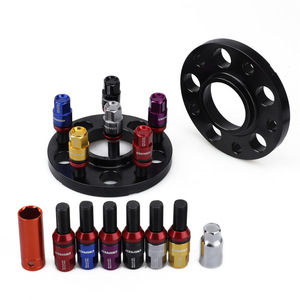 Entretoises de roue Mercedes-Benz 15 mm 112 mm PCD 5 trous en alliage d'aluminium noir pour mise à niveau et modification - Product Image 5