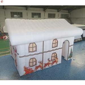 Casetta Gonfiabile Gigante di Natale 5x3m, Grotta di Babbo Natale in Tela Oxford, Design Portatile, Montaggio Manuale per Uso Esterno - Product Image 4