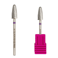 Fraise à ongles électrique en carbure pour fabricants en gros, fraise de fraisage pour le retrait du gel, embouts de perceuse à ongles en carbure 3/32''