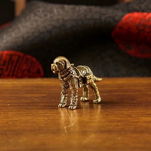 1 pièce Figurine de chien <span class=keywords><strong>Labrador</strong></span> Retriever rétro en laiton, ornement animalier, décoration de bureau, vente chaude - Product Image 5