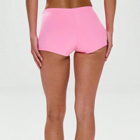 Soutien-gorge de sport respirant à logo personnalisé et couleur contrastante, débardeur court, short taille basse, tenue de sport pour femme, gym, fitness, entraînement, yoga